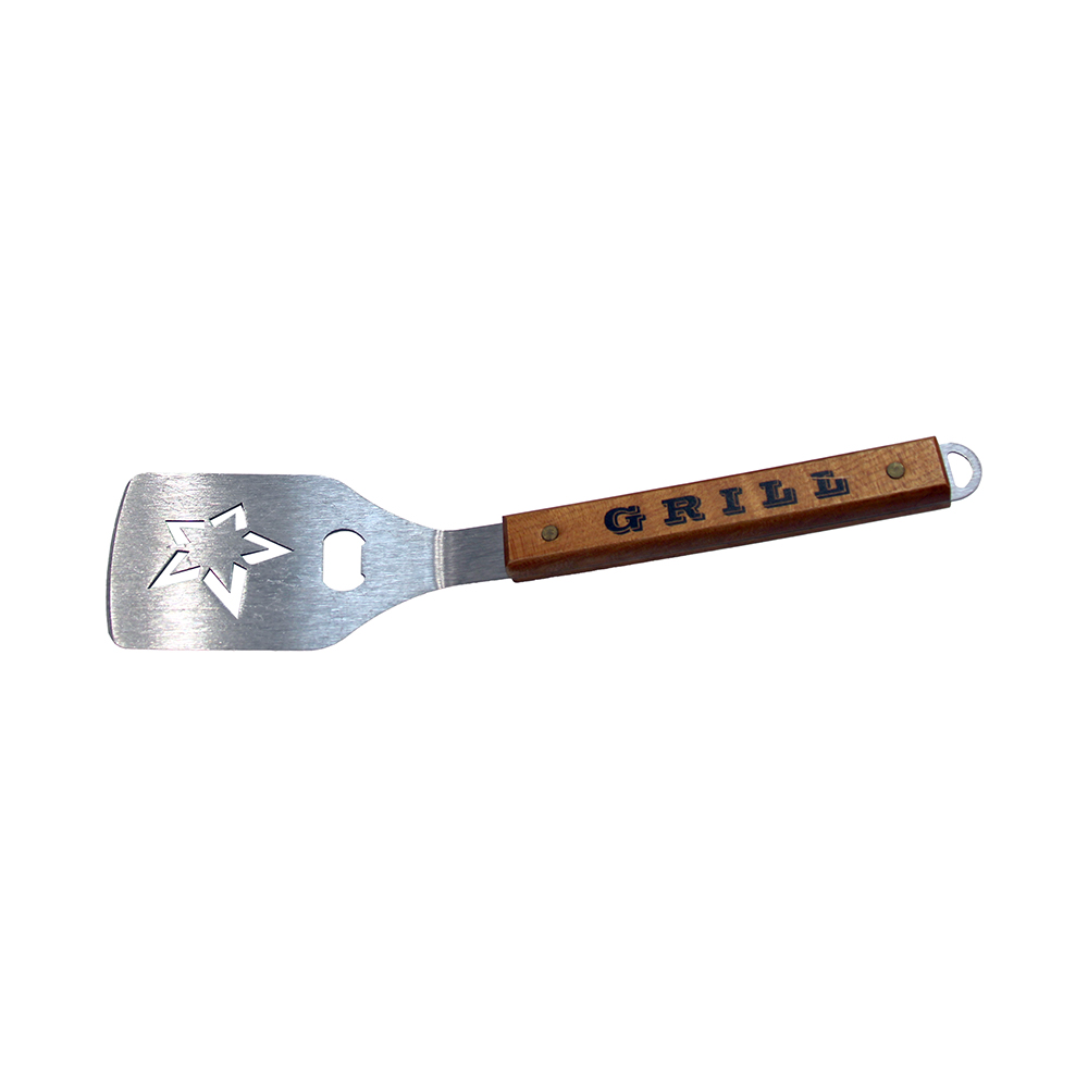 Láimhseáil adhmaid spatula BBQ